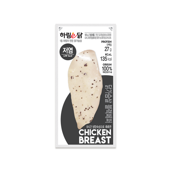 하림이닭 저염 닭가슴살 블랙페퍼 100g 1팩