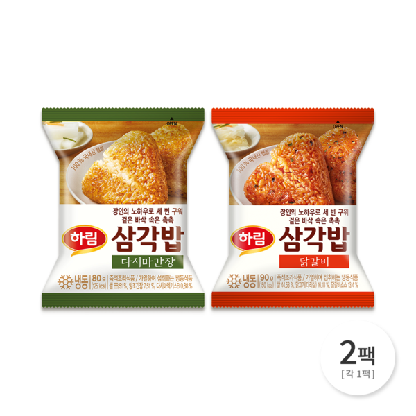 하림 삼각밥 다시마간장 80g+닭갈비 90g