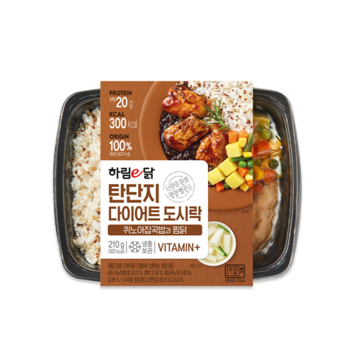 하림이닭 탄단지 다이어트 도시락 퀴노아잡곡밥과 찜닭 210g